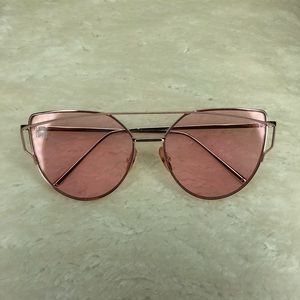 Rainbow Optix Rose Gold Lens Sunglasses